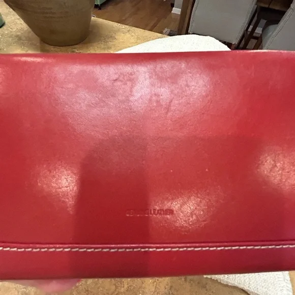Vintage Fossil Red Leather Travel Jewelry Organizer - Picture 8 of 12